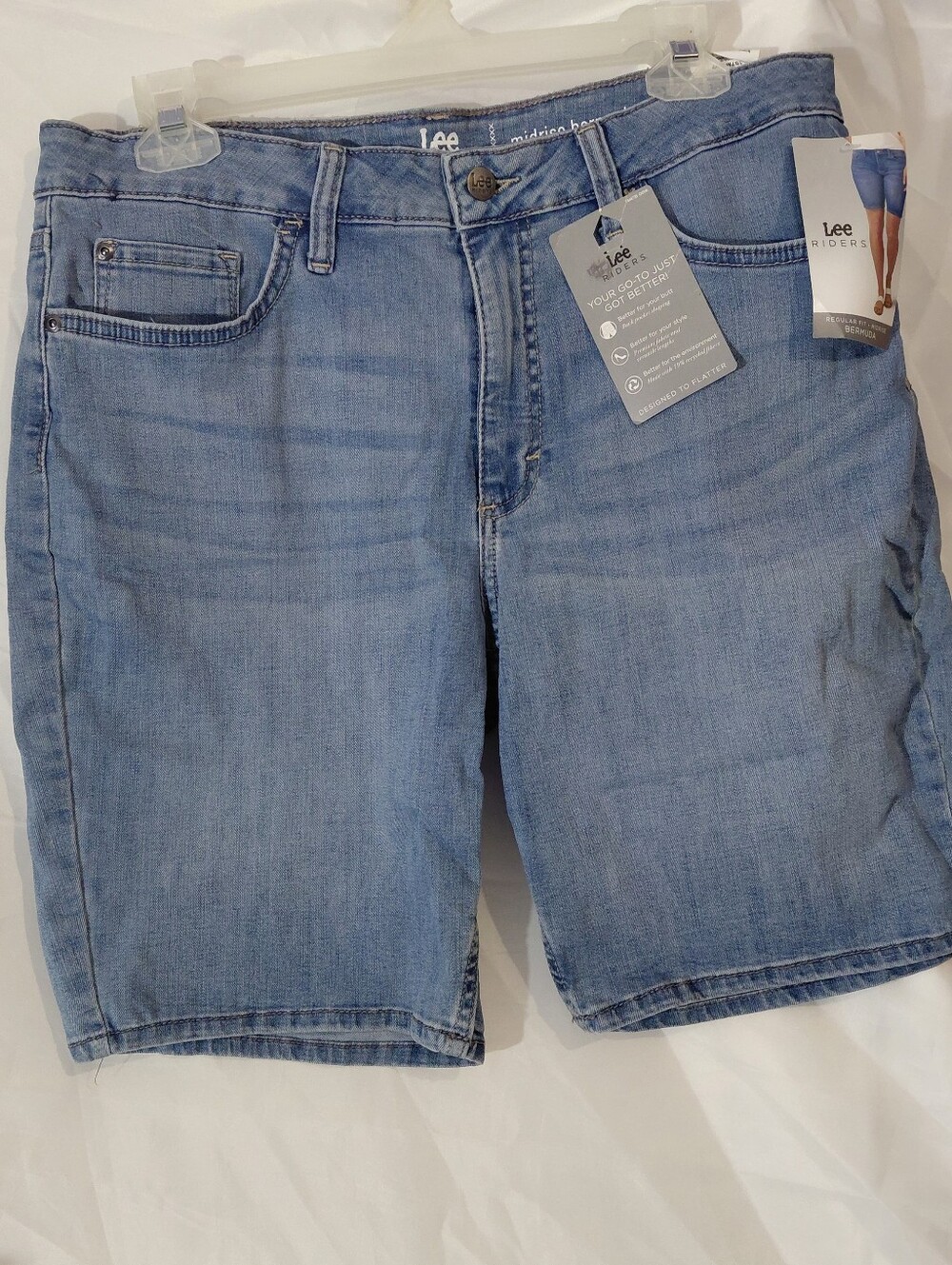Lee Riders Light Blue Denim Bermuda Shorts